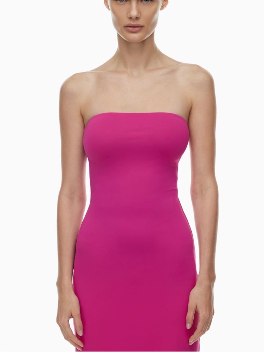 Aritzia NEW Strapless Babaton Contour Enrapture Dress in Magenta - Picture 2 of 10